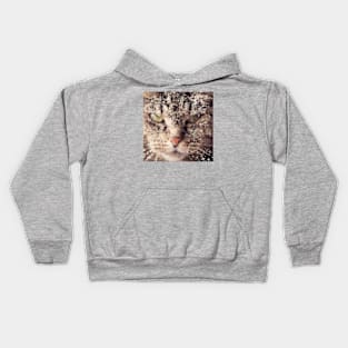 Painting-like Cat Looking at You Kids Hoodie